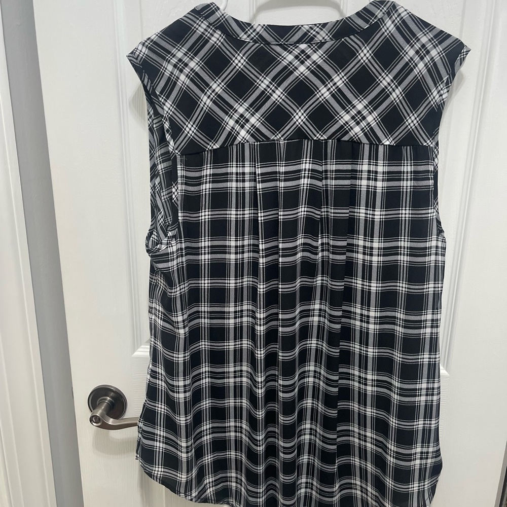Torrid Harper Black and White Checkered Blouse - Picture 13 of 15